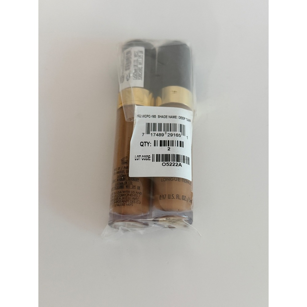 Milani Concealer + Perfect Longwear 165 Deep Tan 2pk 0.17oz NWT